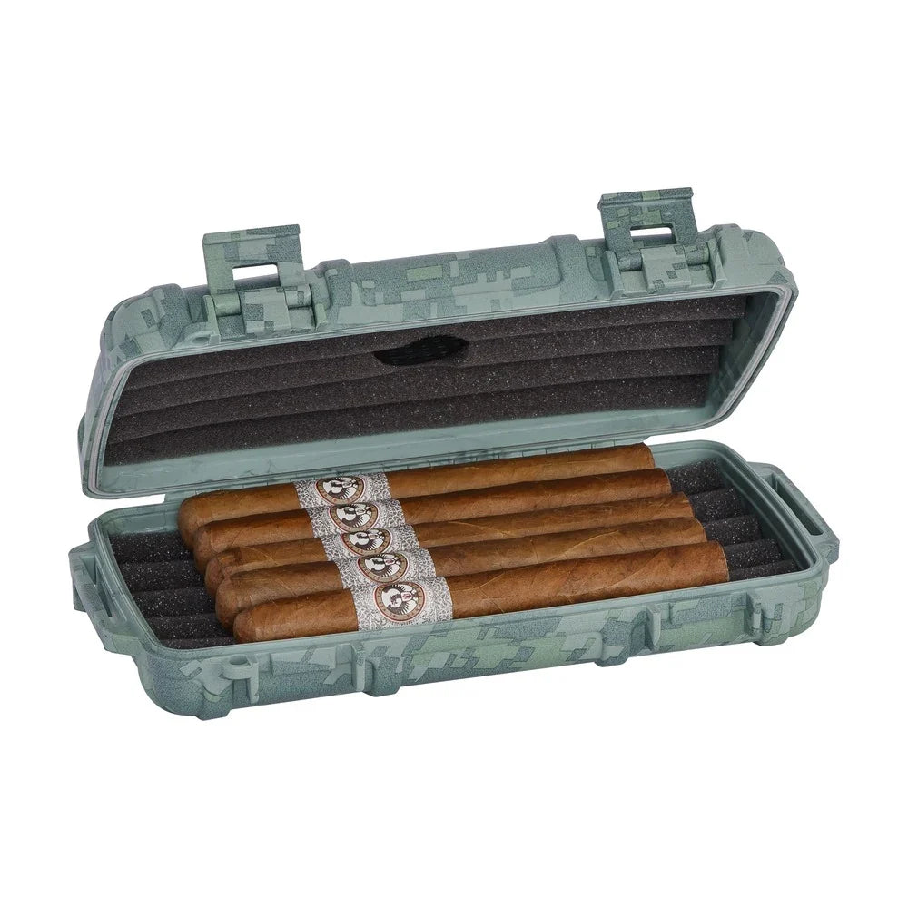 Cigar Caddy 5 Count CAMO Waterproof Travel Humidor