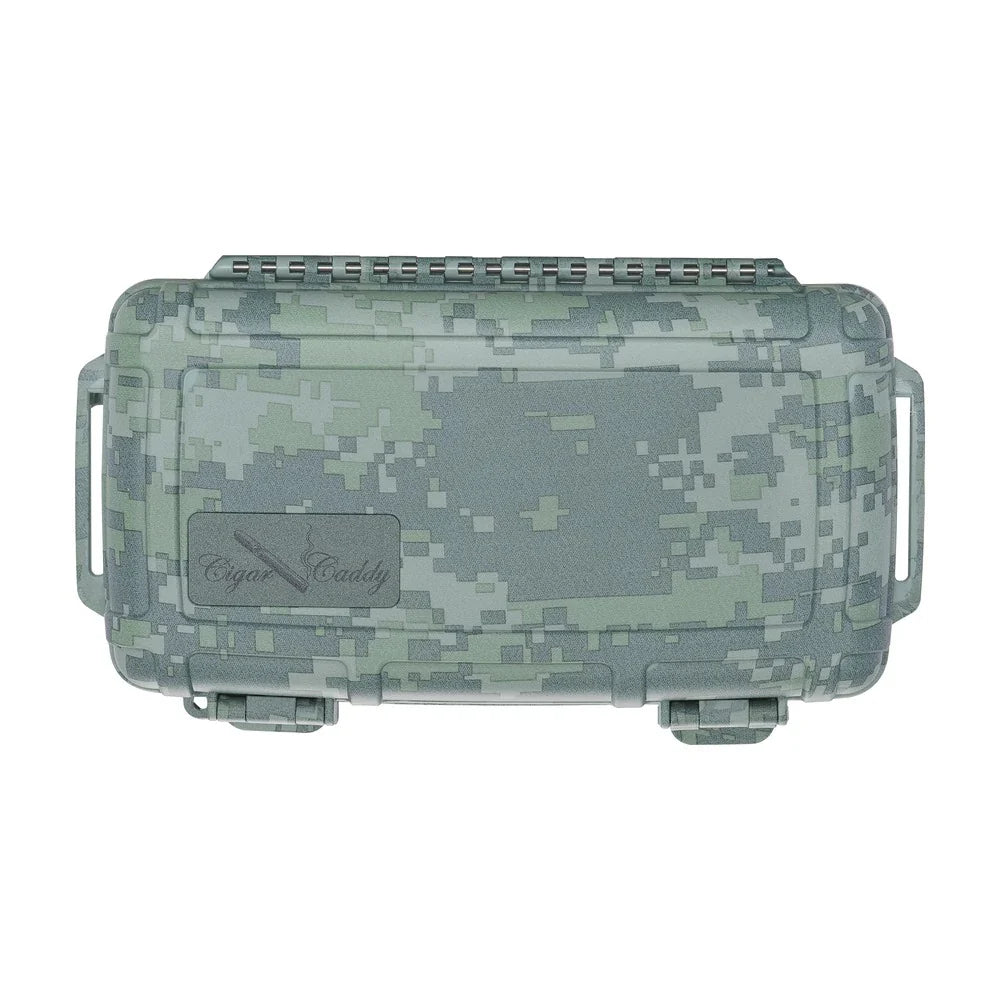 Cigar Caddy 5 Count CAMO Waterproof Travel Humidor