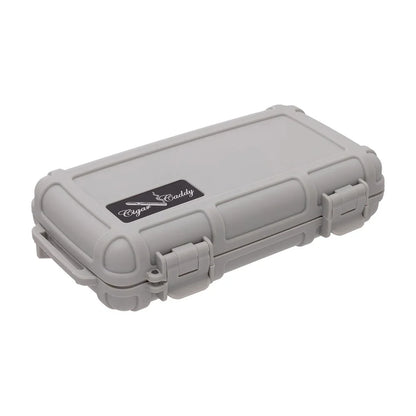 Cigar Caddy 5 Count Light Gray Waterproof Travel Humidor