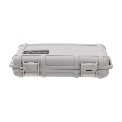 Cigar Caddy 5 Count Light Gray Waterproof Travel Humidor
