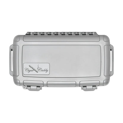 Cigar Caddy 5 Count Silver Waterproof Travel Humidor