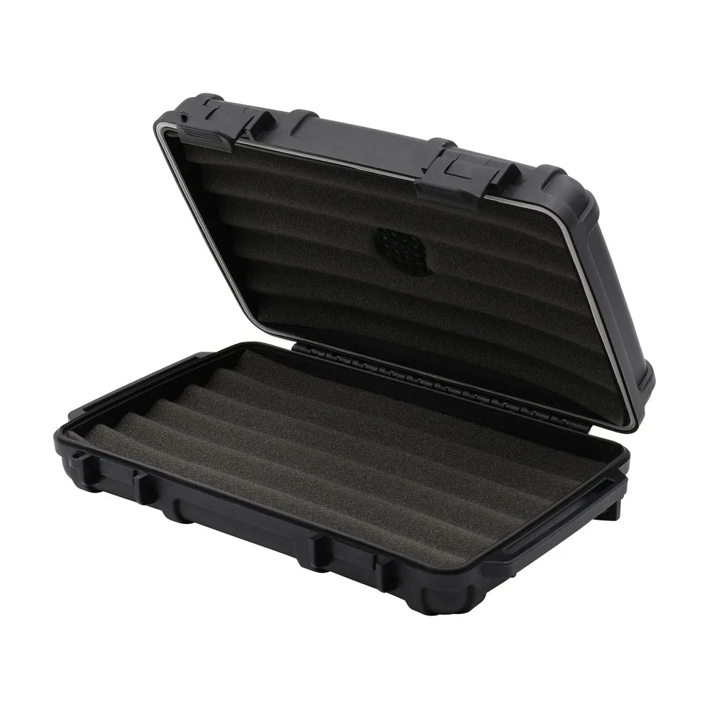 Cigar Caddy 5ct. Black Waterproof Travel Humidor - Extra Wide