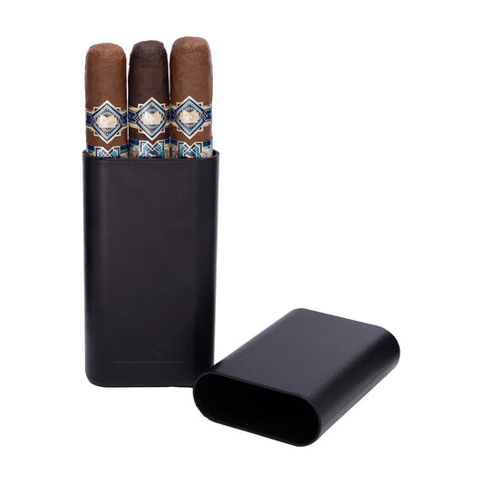 Cigar Caddy Three-Count, 6Pk Display Box Crush-Proof Cigar Tube, 64 Ring Gauge