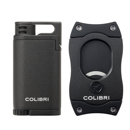 Colibri Belmont Lighter + S-Cut Gift Set