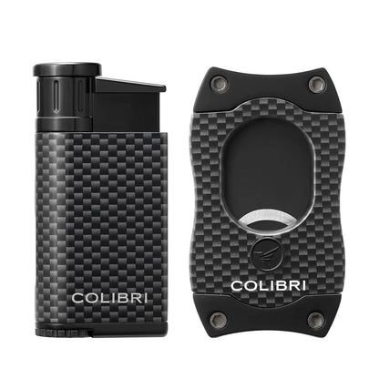 Colibri EVO Carbon Fiber Lighter + S-Cut Gift Set