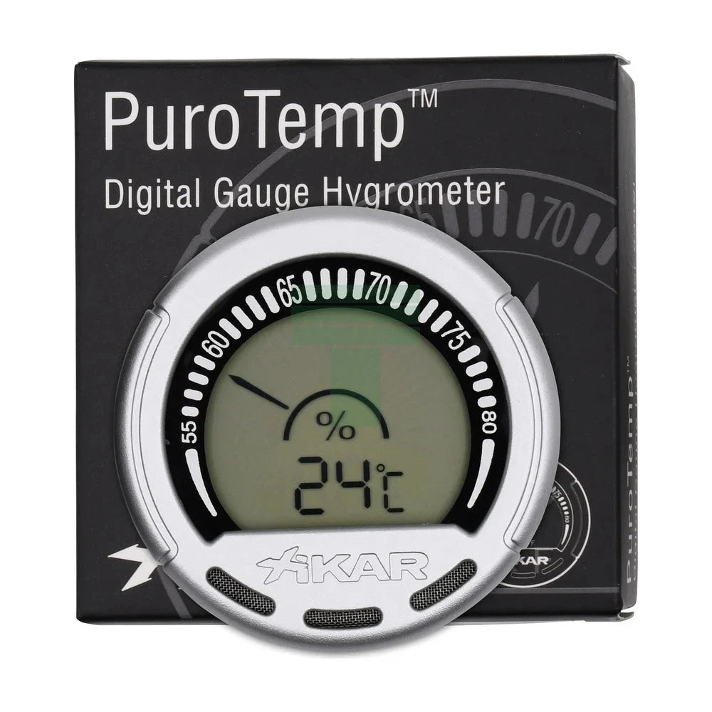 Digital Gauge Hygrometer, Silver