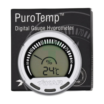 Digital Gauge Hygrometer, Silver