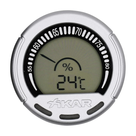 Digital Gauge Hygrometer, Silver