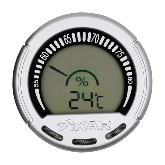 Digital Gauge Hygrometer, Silver