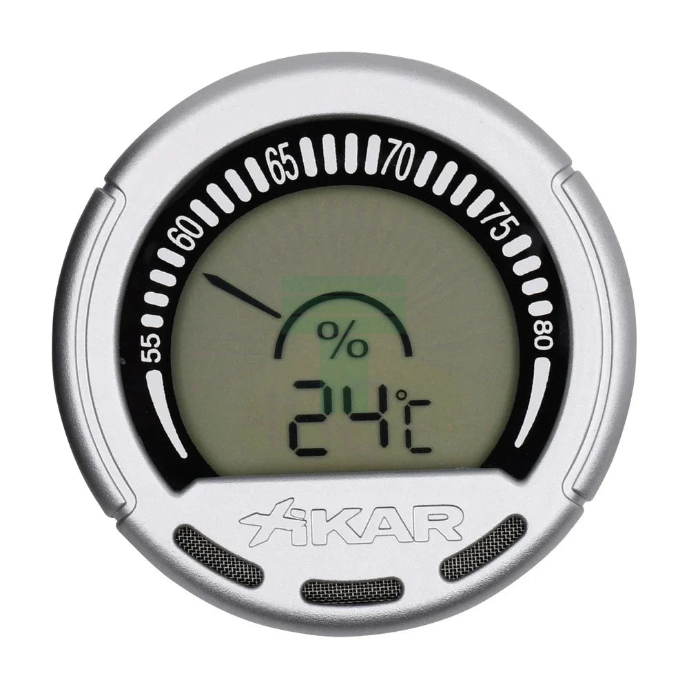 Digital Gauge Hygrometer, Silver