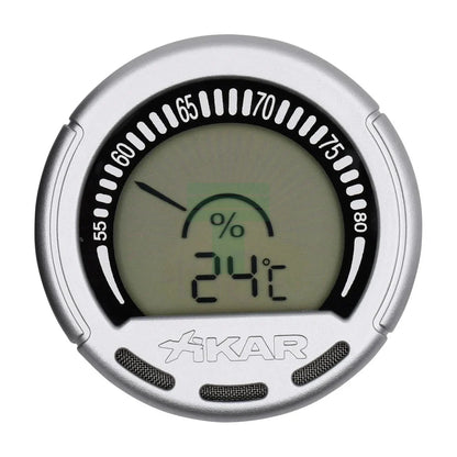 Digital Gauge Hygrometer, Silver