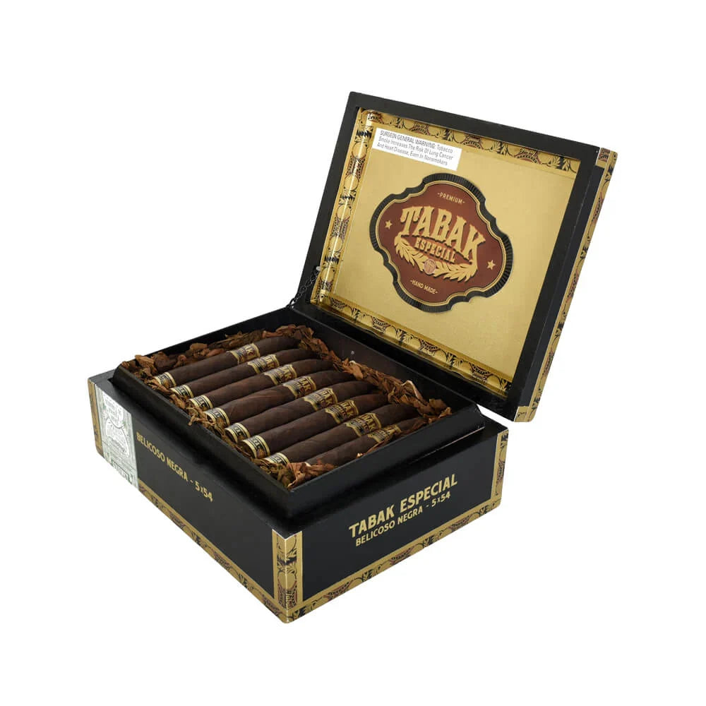 Drew Estate Tabak Especial Negra Belicoso Open Box