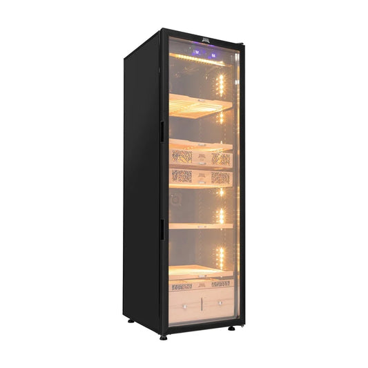 Electronic Humidor 9000 Series, Black 2,000 - 2,500 Count Capacity