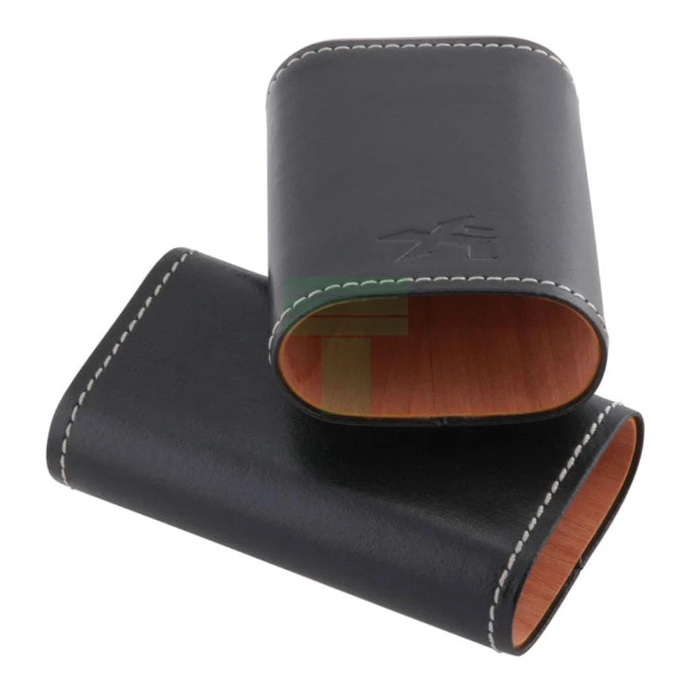 Envoy Triple Cigar Case, Black