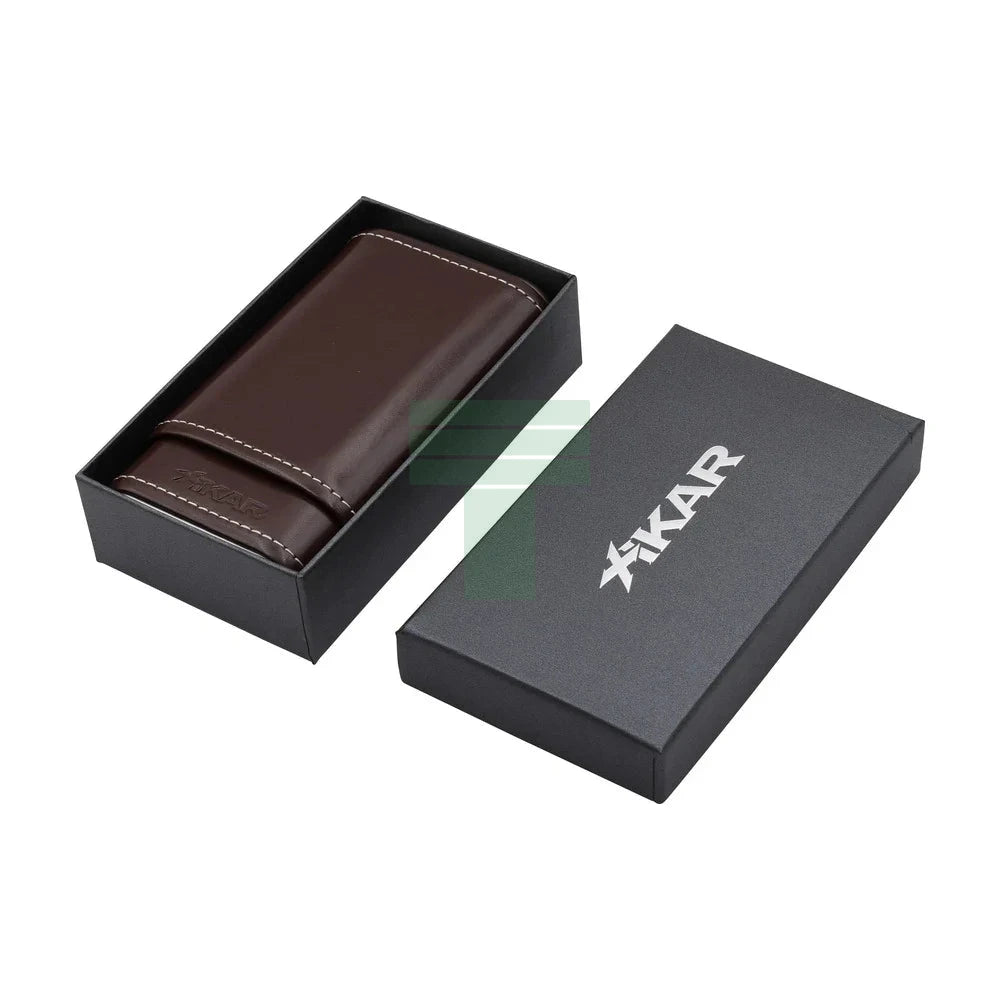 Envoy Triple Cigar Case, Cognac