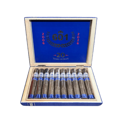 601 Blue Label Maduro 20th Anniversary Oval LE Open Box