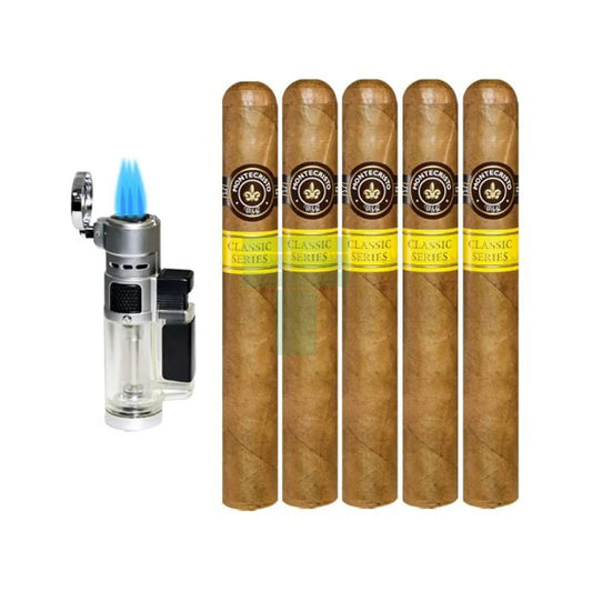 Montecristo Classic Toro 5-Pack Plus Lighter