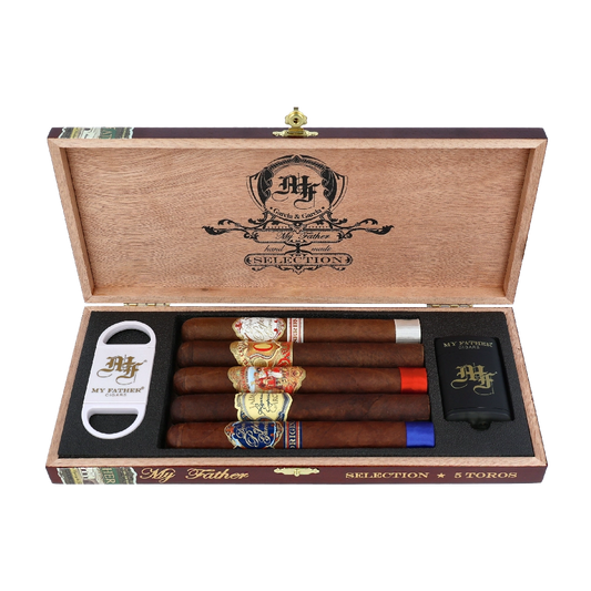 My Father Selection 5 Toro Assortment Cigar Sampler Open Box