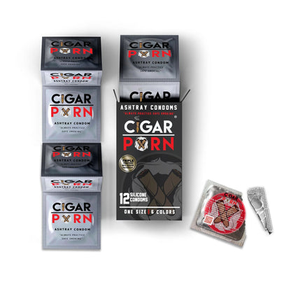 Cigar Pxrn Ashtray Condoms Box of 12