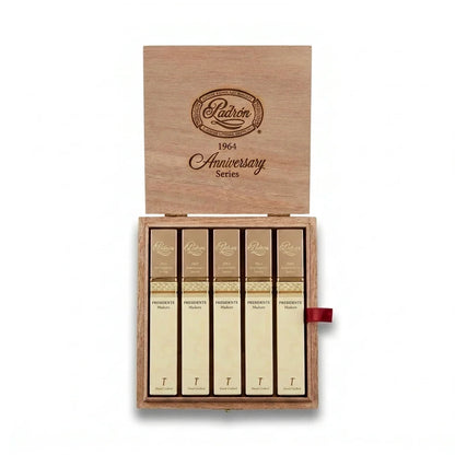 Padron 1964 Anniversary Presidente Tubo Maduro open box of 15