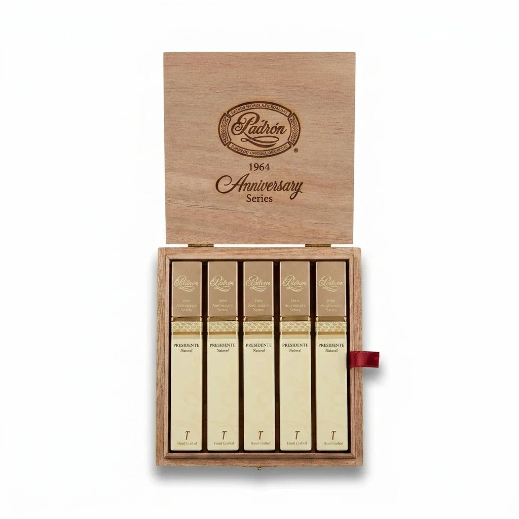 Padron 1964 Anniversary Presidente Tubo Natural open box of 15