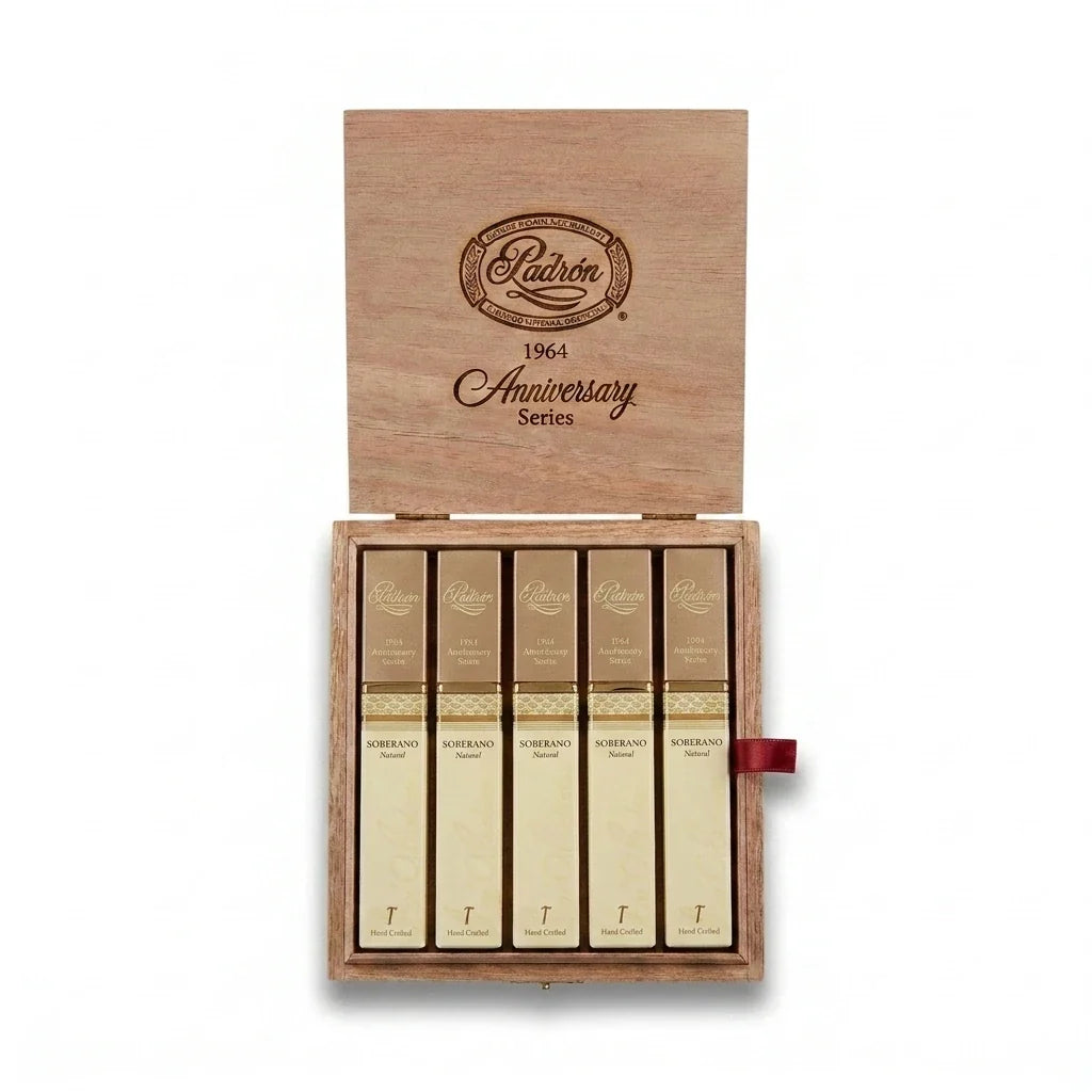 Padron 1964 Anniversary Soberano Tubo Natural open box of 15