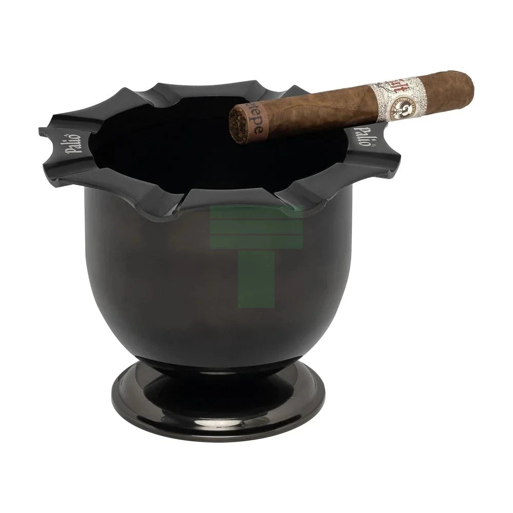 Palio Polished Black Nickel Tazza Alta Ashtray