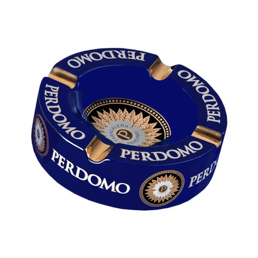 Perdomo Blue and Gold Foil Ashtray