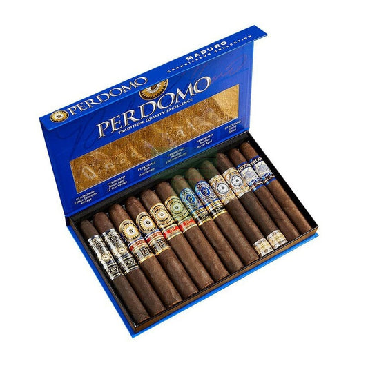 Perdomo Connoisseur Collection Maduro Sampler of 12 Single Cigar