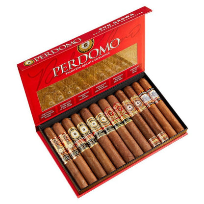 Perdomo Connoisseur Collection Sun Grown Sampler of 12