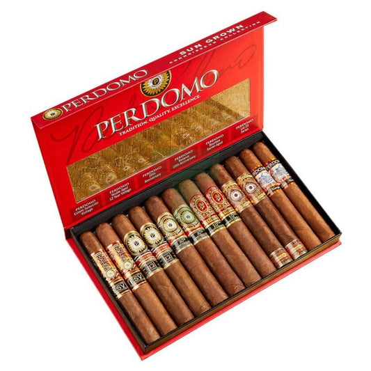 Perdomo Connoisseur Collection Sun Grown Sampler of 12 Single Cigar