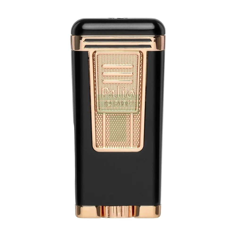 Polaris Inline Triple Jet Lighter, Black/Rose Gold