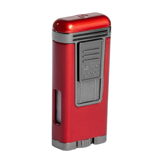 Polaris Inline Triple Jet Lighter, Red