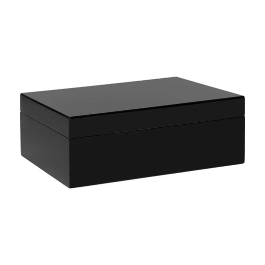 Porto 40-70 Count Cap. Black Humidor