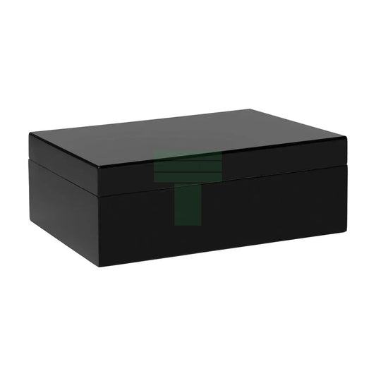 Porto 40-70 Count Cap. Black Humidor
