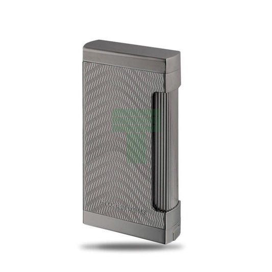 Ultimo X Gun Metal Wave Triple Torch Lighter Gunmetal
