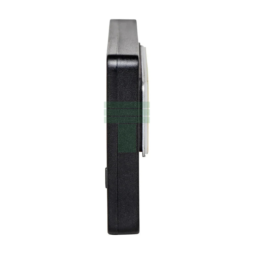 Rectangular Digital Hygrometer, Black & Silver
