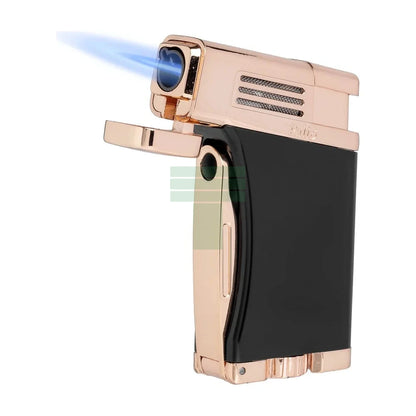Scorpius Angled Single Jet, Black & Rose Gold