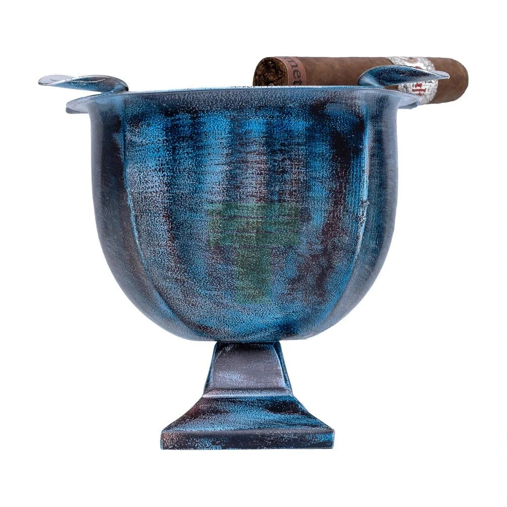 Stinky Rust Blue Bxp 4 Stirrup Ashtray