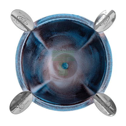 Stinky Rust Blue Bxp 4 Stirrup Ashtray