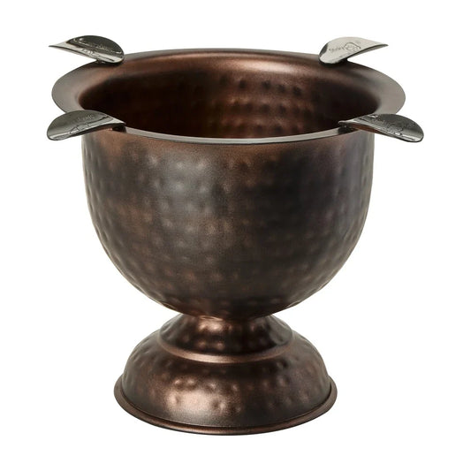 Stinky Hammered Copper Tall 4 Stirrup Ashtray