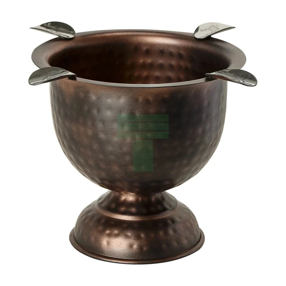 Stinky Hammered Copper Tall 4 Stirrup Ashtray