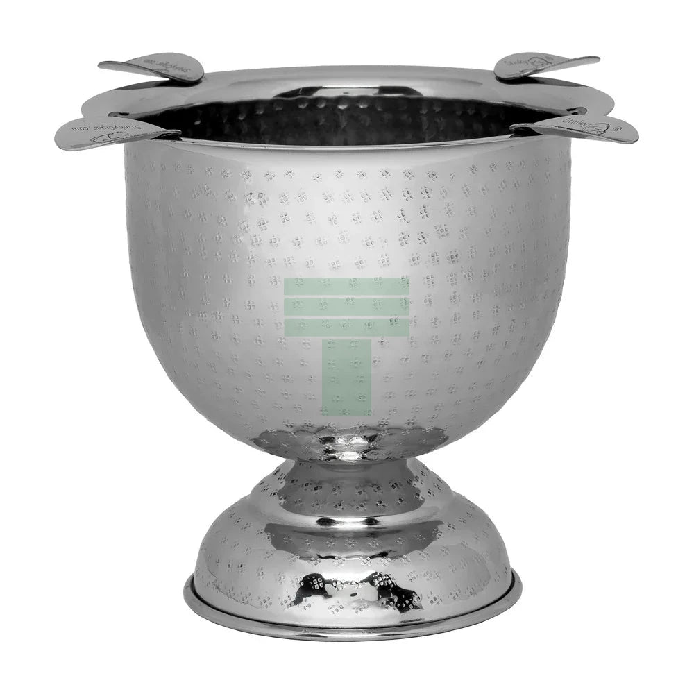 Stinky Hammered Stainless Steel Tall 4 Stirrup Ashtray
