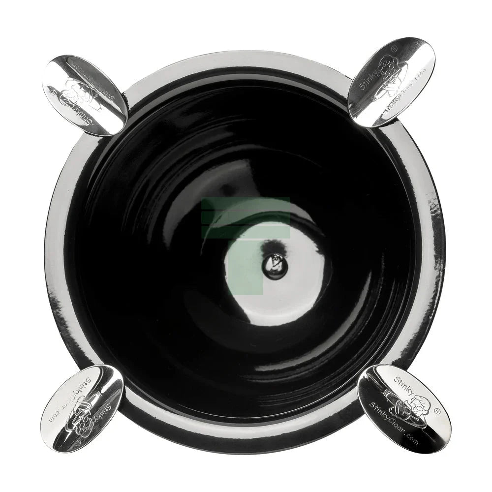 Stinky Jet Black Tall 4 Stirrup Ashtray