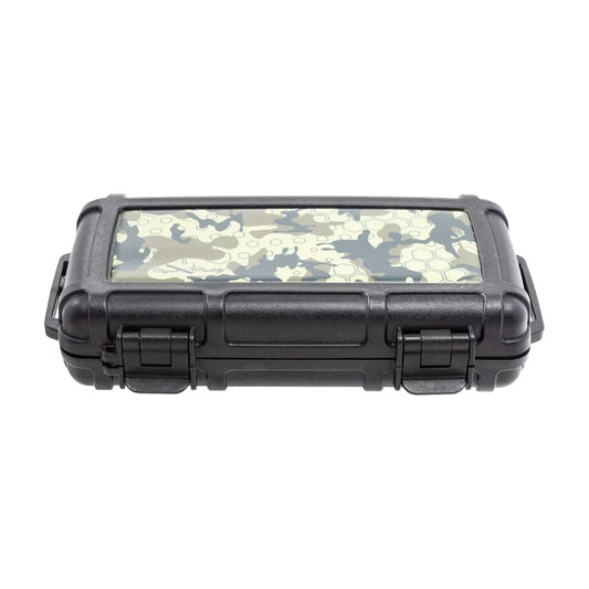 Travel Case 5-Count Black with Camo Printed Dome