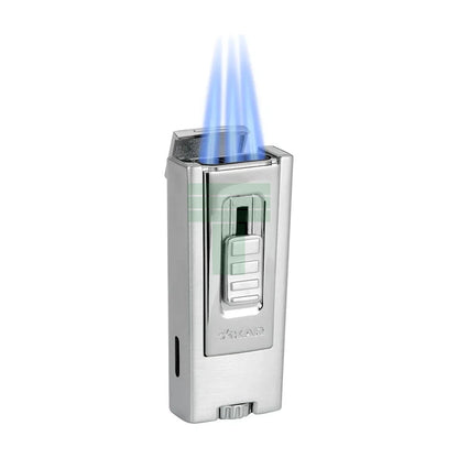 Trezo Triple Torch Lighter, Chrome