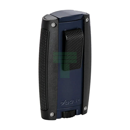 Turismo Double Torch Lighter, Matte Blue