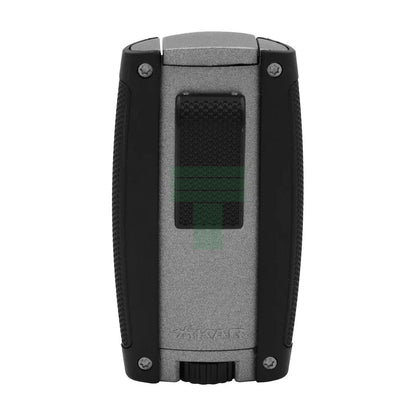 Turismo Double Torch Lighter, Matte Gray