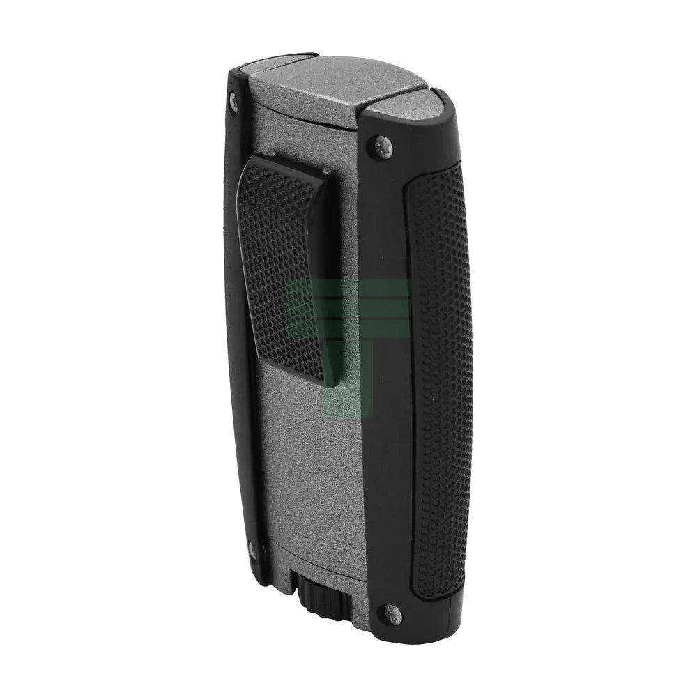 Turismo Double Torch Lighter, Matte Gray