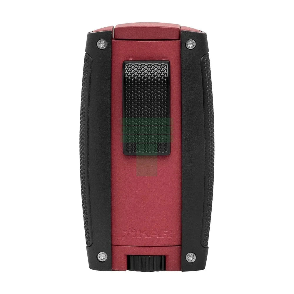 Turismo Double Torch Lighter, Matte Red